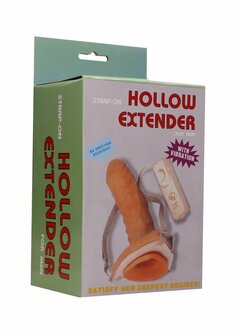 Hollow Vibrating Strap-On Extension