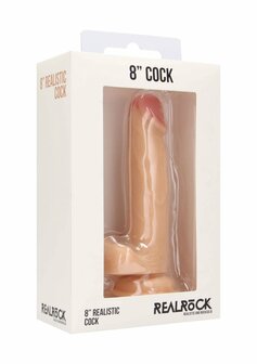 Realistic Cock with Scrotum - 8&quot; / 20 cm