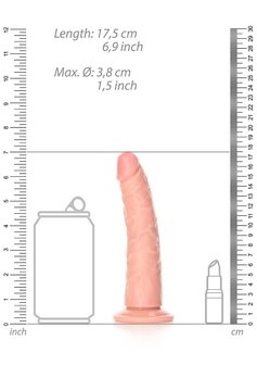Slim Realistic Dildo with Suction Cup - 6&quot; / 15,5 cm