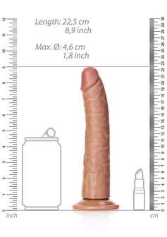 Slim Realistic Dildo with Suction Cup - 8&quot; / 20,5 cm