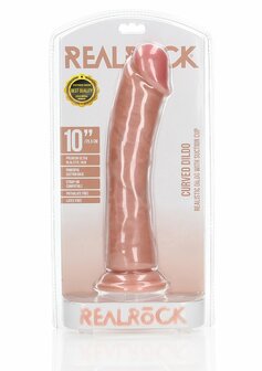Curved Realistic Dildo with Suction Cup - 10&quot; / 25,5 cm