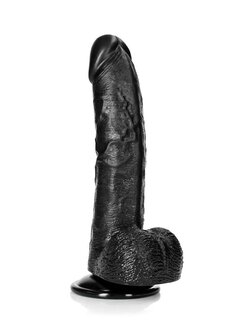 Curved Realistic Dildo with Balls and Suction Cup - 8&quot; / 20,5 cm