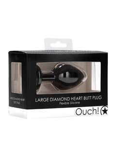 Diamond Heart Butt Plug - Large