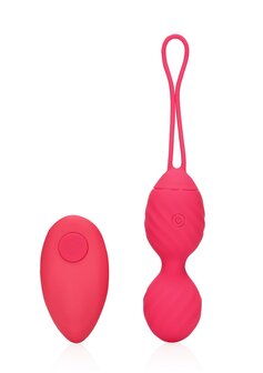 Vibrating Egg with Remote  Control - Strawberry Red