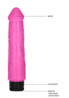 Thick Realistic Dildo Vibrator - 8&quot; / 20 cm
