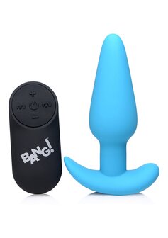 Vibrating Silicone Butt Plug with Remote Control