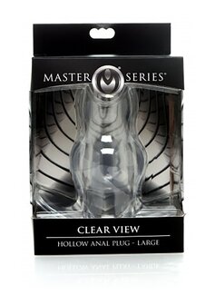 Clear View - Hollow Anal Plug - Large