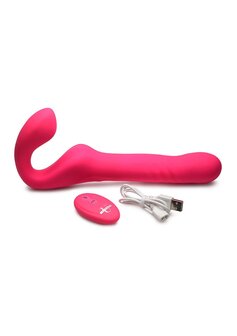 Mighty-Thrust - Thrusting and Vibrating Strapless Strap-On with Remote Control