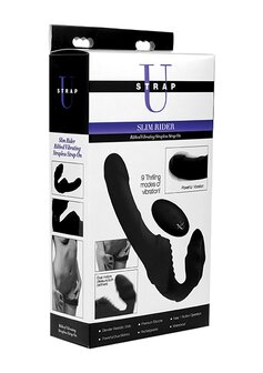 Pro Rider - Vibrating Silicone Strapless Strap-On with Remote Control