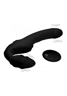 Pro Rider - Vibrating Silicone Strapless Strap-On with Remote Control