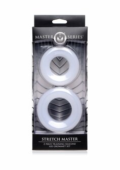 Stretch Master - 2-Piece Silicone Anal Ring Set