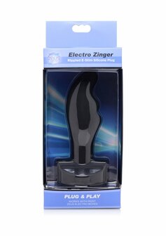 Electro Zinger - Ribbed E-Stim Silicone Plug