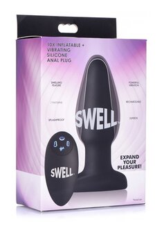 Inflatable Vibrating Silicone Butt Plug
