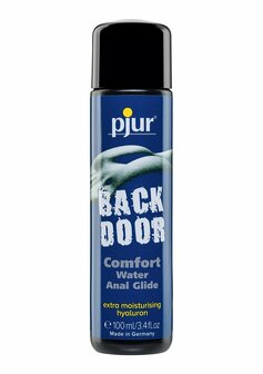Backdoor Comfort Glide - Waterbased Anal Lubricant and Massage Gel with Hyaluronic Acid - 3 fl oz /