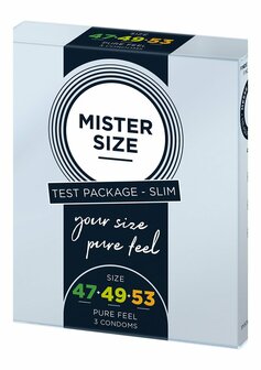 Pure Feel - Condoms 47, 49, 53 mm - 3 Pieces
