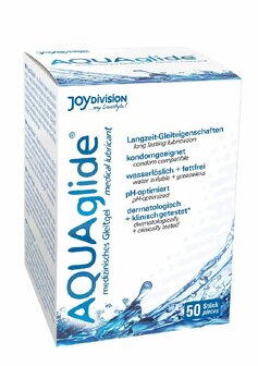 AQUAglide Neutral - Waterbased Anal Lubricant - Single Porions - 50 Pieces &aacute; 0.1 fl oz / 50 Pieces &aacute;