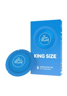 King Size - Condoms - 2.4 &quot; / 60 mm - 6 Pieces