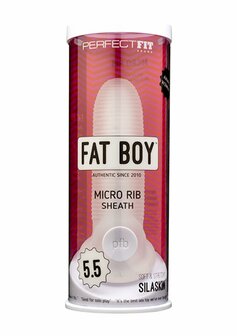 Fat Boy Micro Ribbed Sheath - Dildo - 6&quot; / 14 cm