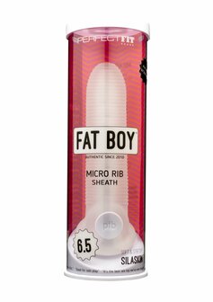 Fat Boy Micro Ribbed Sheath - Dildo - 6&quot; / 16,5 cm
