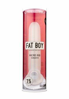 Fat Boy Micro Ribbed Sheath - Dildo - 7&quot; / 19 cm