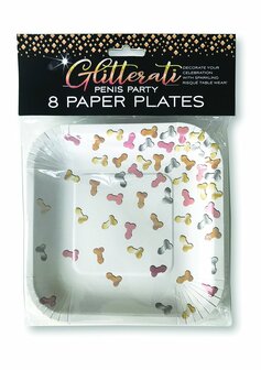 Glitterati Penis, Party Plates
