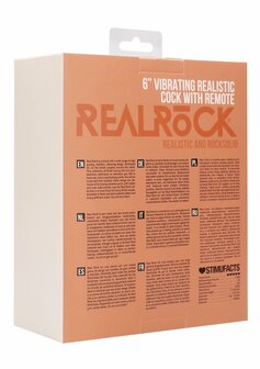 Vibrating Realistic Cock with Scrotum - 6&quot; / 15 cm