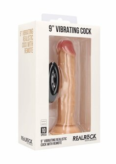 Vibrating Realistic Cock - 9&quot; / 23 cm