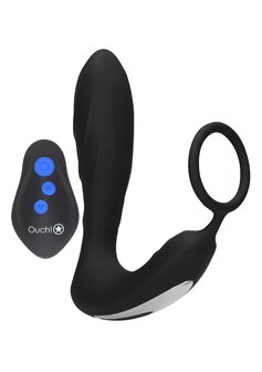 E-stim Vibrating Butt Plug &amp; Cockring
