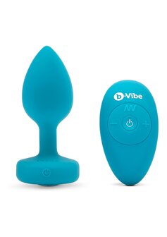 Aquamarine - Vibrating Butt Plug - S/M