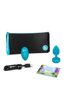 Aquamarine - Vibrating Butt Plug - S/M