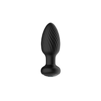 Tornado - Remote Control Rotating Butt Plug - Black