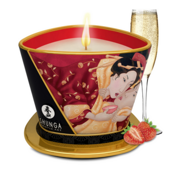 Massage Candle - Strawberry Sparkling Wine - 5.7 oz / 170 ml