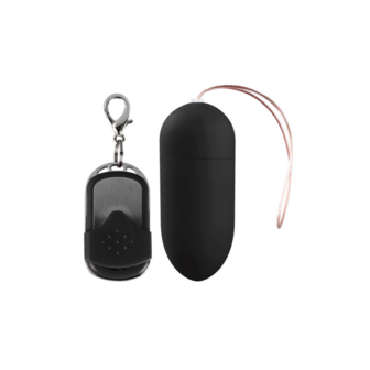 Vibrating Egg with 10 Speeds and Remote Control - L - Black