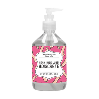 Yeah I Use Lube #Discrete - Waterbased Lubricant - 17 fl oz / 500 ml