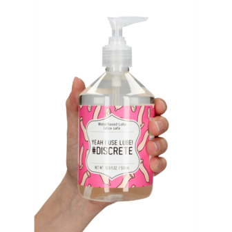 Yeah I Use Lube #Discrete - Waterbased Lubricant - 17 fl oz / 500 ml