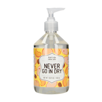 Never Go In Dry - Waterbased Anal Lubricant - 17 fl oz / 500 ml