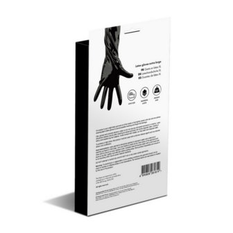 Latex Gloves - X Large - Black