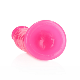 Slim Realistic Dildo with Suction Cup - Glow in the Dark - 6&#039;&#039; / 15,5 cm