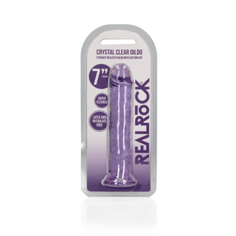 Straight Realistic Dildo with Suction Cup - 7&#039;&#039; / 18