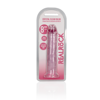 Straight Realistic Dildo with Suction Cup - 8&#039;&#039; / 20