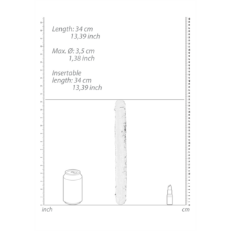 Realistic Double Dong - 13&#039;&#039; / 34 cm