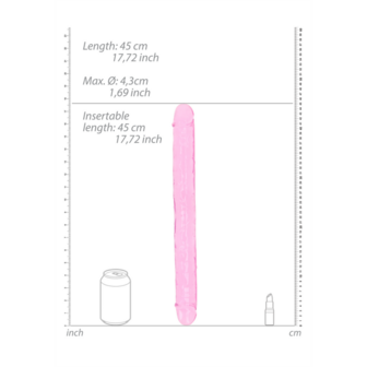 Realistic Double Dong - 18&#039;&#039; / 45 cm