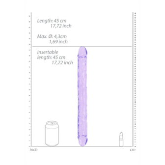 Realistic Double Dong - 18&#039;&#039; / 45 cm