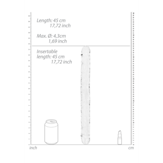 Realistic Double Dong - 18&#039;&#039; / 45 cm