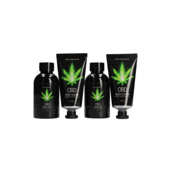 CBD Toilet Set Green Tea Hemp Oil