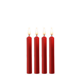 Teasing Wax Candles - 4 Pieces - Red