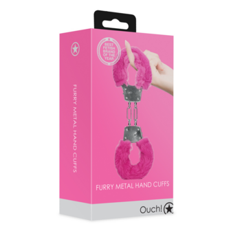 Pluche Metalen Handboeien - Roze