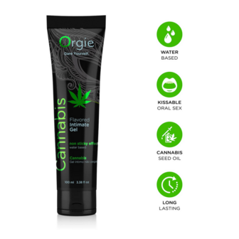 Lube Tube Cannabis - Waterbased Lubricant - 3 fl oz / 100 ml