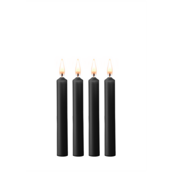 Teasing Wax Candles - 4 Pieces - Black