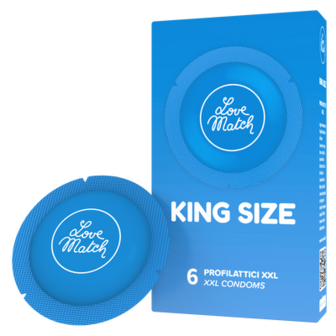 King Size - Condoms - 2.4 / 60 mm - 6 Pieces